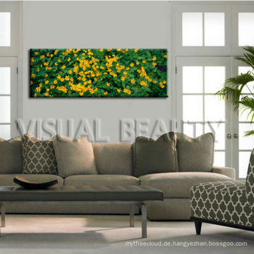 Natürliche Blumen-Segeltuch-Wand-Kunst für Hauptdekor / panoramische Bild-Segeltuch